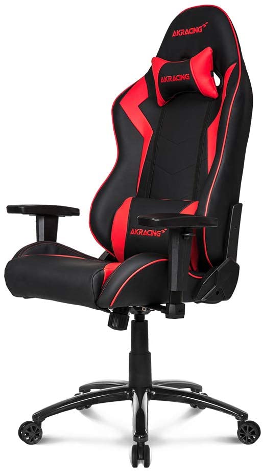 AKRacing Core Series SX Gaming Chair with High Backrest, Recliner, Swivel, Tilt, Rocker and Seat Height Adjustment Mechanisms with 5/10 Warranty - Red