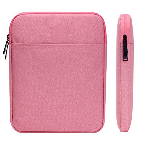 10.5 inch Waterproof Tablet Sleeve Case AFILADO Protective Travel Pouch Bag Cover for Apple iPad Pro 9.7" / iPad Pro 10.5'' / iPad Air 2 / iPad Air / iPad 4, 3, 2 / Kindle DX 9.7'' (Pink)