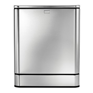 simplehuman Rectangular Sensor Can Touch-free Automatic Trash Can Stainless Steel 40 L  105 Gal