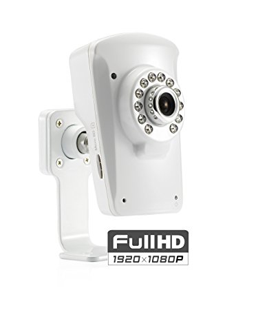 Wireless Home Security Camera, 1080P Full HD video, All-in-one home WiFi CCTV IP camera with built-in Cloud DVR Quick setup, view Live and playback clips using our Free iPhone/iPad/Android apps IR Night Vision Motion Sensor with Free in-app alerts, 95 Degrees Wide Angle Image and more UCam247i-1080HDPlus [New Version]