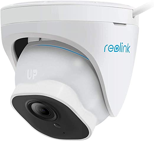 Reolink Outdoor Poe IP Camera with mic, Smart Security Detection, IP67 Weatherproof, IR Night Vision, Time Lapse, Support Micro SD Card Slot, Work with Google Assistant, RLC-520A