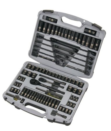 Stanley 92-839 Black Chrome and Laser Etched Socket Set, 99-Piece