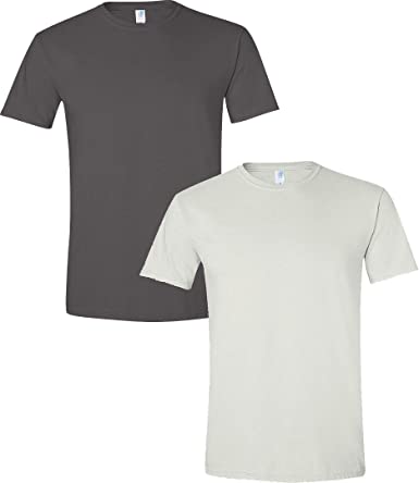 Gildan Mens Softstyle Cotton T-Shirt, Style G64000, 2-Pack