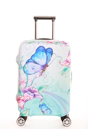 Luggage Protector Cover Elastic Suitcase Cover Spandex Luggage Cover Protector SINOKAL For 18 20 22 24 26 28 30 32 inch Suitcase (Only Cover)