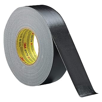 3M Performance Plus 8979 Duct Tape Heavy Duty, Black, 48 mm x 55 m, 12.1 mil, 6 Month Clean Removal, Resists UV and Weather for up to 12 Months, Tears Cleanly, Curl-Resistant, 1 Roll