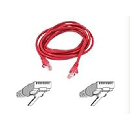 Belkin 8-Feet RJ45 Cat6 Snagless Patch Network Cable, Red (A3L980-08-RED-S)