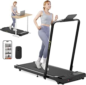 SupeRun 3 in 1 Walking Pad Treadmill, 3HP Folding Treadmills for Home, 300 lb Weight Capacity, Wide Running Belt, Remote Control, APP & LED Display, Under Desk Treadmill - Home Office Workouts