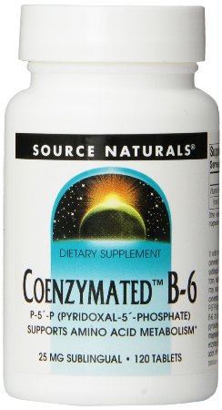 Source Naturals Coenzymated B-6, 25mg , 120 Tablets