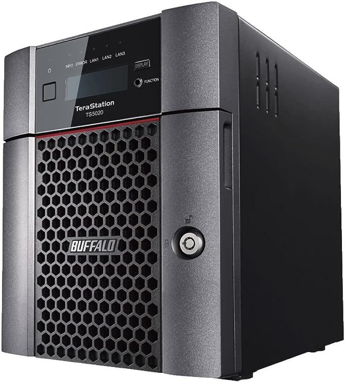 BUFFALO TeraStation 5420DN Desktop NAS 8TB (2x4TB) with HDD NAS Hard Drives Included 10GbE / 4 Bay/RAID/iSCSI/NAS/Storage Server/NAS Server/NAS Storage/Network Storage/File Server