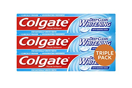 Colgate Advanced Deep Clean Whitening Toothpaste, 75 ml, Pack of 3