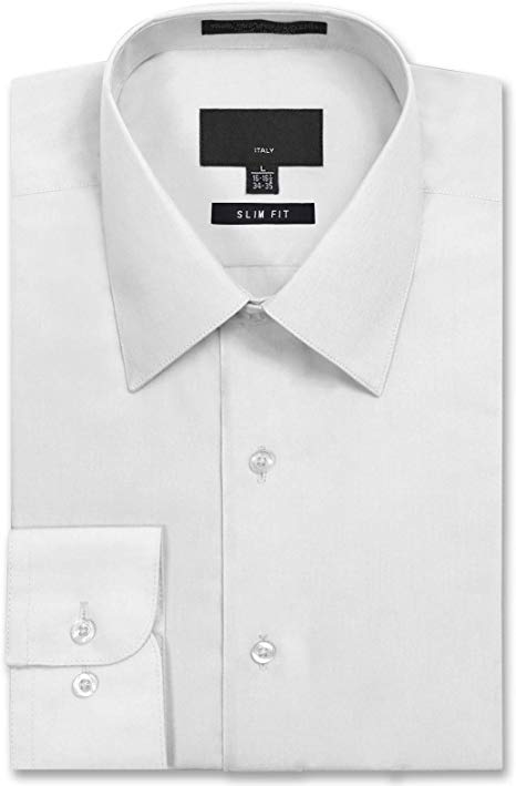 JD Apparel Men's Slim Fit Dress Shirts