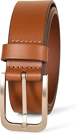 Amazon Essentials Men's Classic Jean Leather Belt