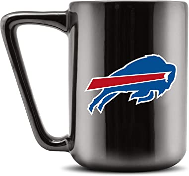 Duck House NFL Buffalo Bills Ceramic Coffee Mug - Metallic Black, 16oz