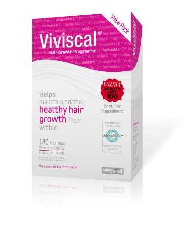 Viviscal Extra Strength Vitamins Hair Growth & Supplement Tablets, 180-tabs