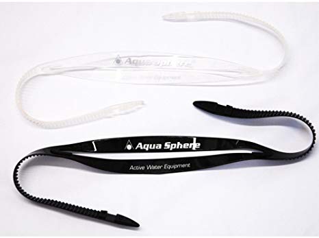 Aqua Sphere Replacement Strap for Swim Googles - Kaiman. Black