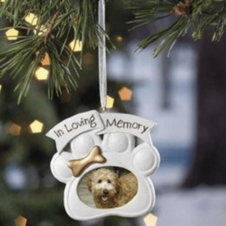 Loving Memory Dog Memorial Christmas Ornament Photo