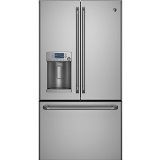 GE CYE22TSHSS Cafe 221 Cu Ft Stainless Steel Counter Depth French Door Refrigerator - Energy Star