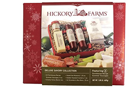 Hickory Farms Deluxe Savory Collection, 1.07lbs, Sausage & Crackers