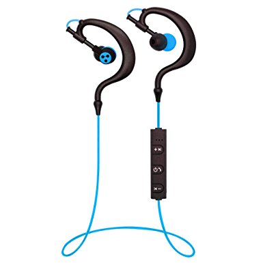 Bluetooth Headphones, kiwitatá Wireless Earphones Sports Sweatproof Neckband Earbuds Noise Cancelling Headphones With Microphone for iPhone iPad Samsung Galaxy (Blue)