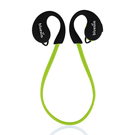 Bluetooth Headphones,Bluesim Stereo Bluetooth 4.0 Wireless Headset Sport Headphones with Mic Hands-free Calling, AptX ,Wireless Earphones for Running, Fit for Apple iPhone 6,6s,6 Plus,6s Plus,iPad,iPod Touch, Samsung Galaxy S6 and Other Android Devices, Green Color