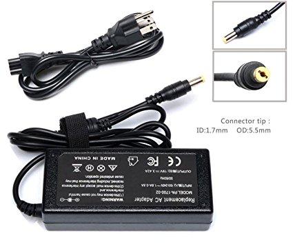 19V 3.42A 65w Ac Adapter Laptop Computer Charge for Acer Aspire ES1 E1 E5 E15; E1-571 E1-510P E1-521 E3-111 E5-575G E5-511P E5-551 E5-571 E5-573G E5-521 E5-522 E1-572-6870 ES1-511 ES1-531 ES1-111M