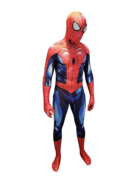 Spider-Man Cosplay Costume | Iron Spider | PS4 Insomniac Spiderman Bagley Superior All New Lycra Fabric | Bodysuit Zentaisuit