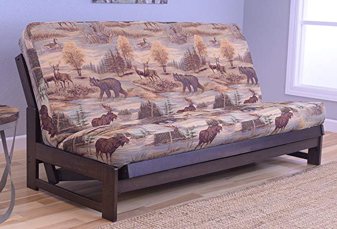 Kodiak Aspen Futon Set with Reclaim Mocha Finish, Canadian, Full