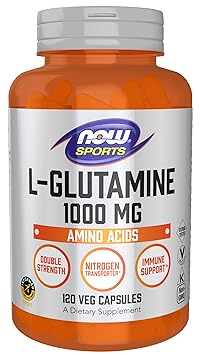 Now Foods, L-Glutamine, Double Strength, 1,000 mg, 120 Capsules