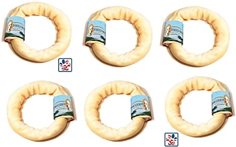 (6 Pack) Wholesome Hide Donut, 4 Inches each