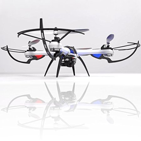 KiiToys Tarantula X6 Quad Copter with HD Camera 720p, 6 Axis Gyroscope, 4 Channels RC Radio Control, Long Lasting Battery, 3D Flip Roll, 2.4 ghz 300 ft Range