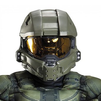 HALO Master Chief Child Kids Full Deluxe Costume Helmet | Disguise 89995