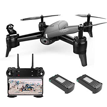 Goolsky SG106 Optical Flow Drone with Dual Camera 1080P Wide Angle Wifi FPV Altitude Hold Gesture Photography Quadcopter with 2 Battery…