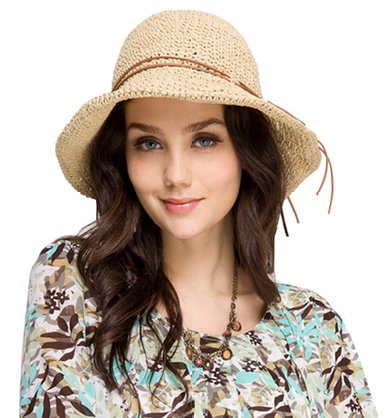 Urban CoCo Women's Wide Brim Caps Foldable Summer Beach Sun Straw Hats