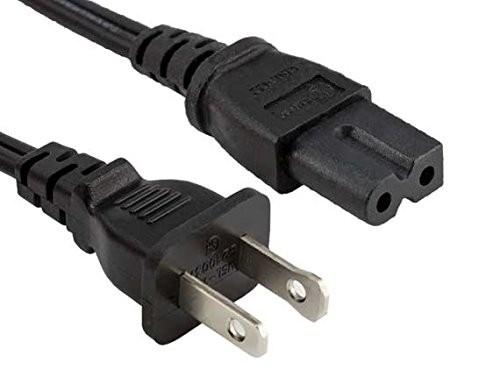 Cable Leader 6ft 18 AWG 2-Slot Polarized Notebook Power Cord (IEC320 C7 to NEMA 1-15P)