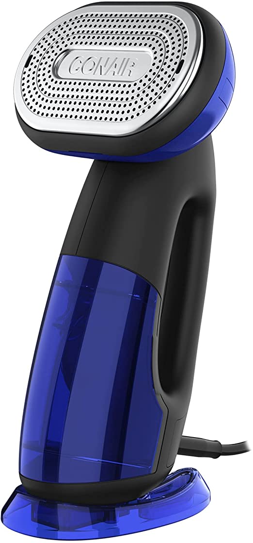 Conair Turbo ExtremeSteam 2-in-1 Iron Garment Steamer, Black/Blue