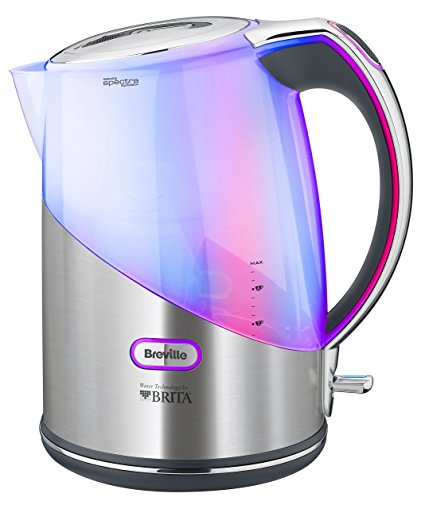 Breville Brushed Stainless Steel Brita Filter Kettle with Spectra Illumination