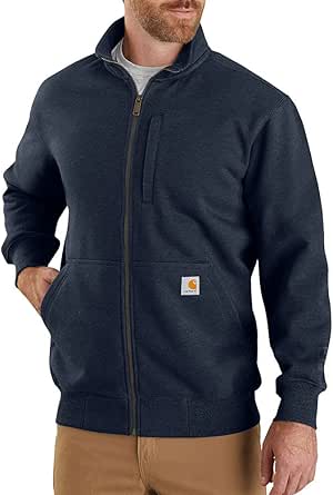 Carhartt Men's Rain Defender Loose Fit Heavyweight Full-Zip Mock-Neck Sweatshirt (Big & Tall)