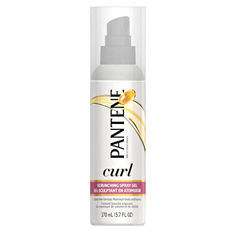 Pantene Pro-V Curly Hair Style Curl Enhancing Spray Hair Gel, 5.7 Fl Oz