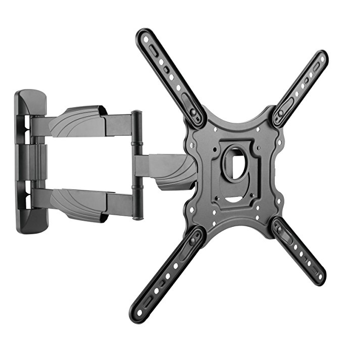 Intecbrackets® - Long 610mm reach ultra slim fitting strong cantilever tilt and swivel TV wall mount bracket fits 42 43 44 46 47 48 49 50 51 52 55 TV's with VESA Fittings of 300x300 and 400x400 complete with a lifetime warranty