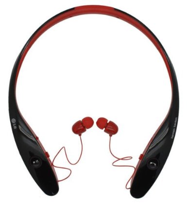 LG Tone HBS-900 Infinim Bluetooth Stereo Headset - Red Black