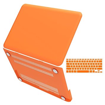 iBenzer Macbook Pro 13" with CD-ROM Plastic Hard Case, Keyboard Cover (Orange)