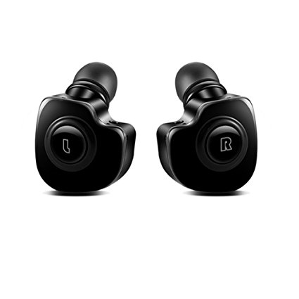 Agkey Mini Invisible Truly Wireless Bluetooth V4.1 Stereo Surround Sound Earphones With Microphone Dual Ear Mode Single Ear Mode for Smartphones PC Tablets
