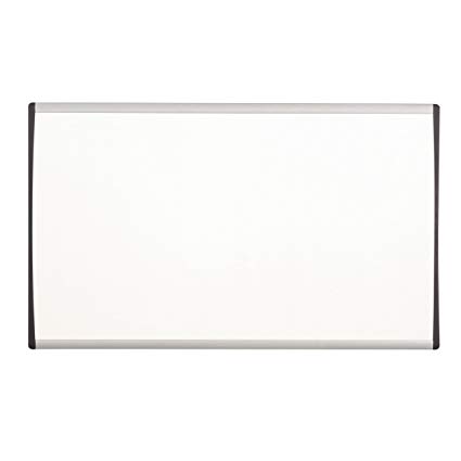 Quartet Dry Erase Board, Magnetic, 30" x 18", Whiteboard, Cubicle, Arc, Aluminum Frame (ARC3018)