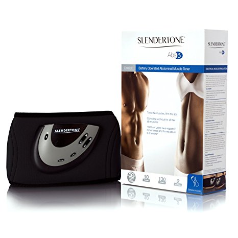 Slendertone Abs5 Abdominal Muscle Toner - Core Abs Workout Belt - Black