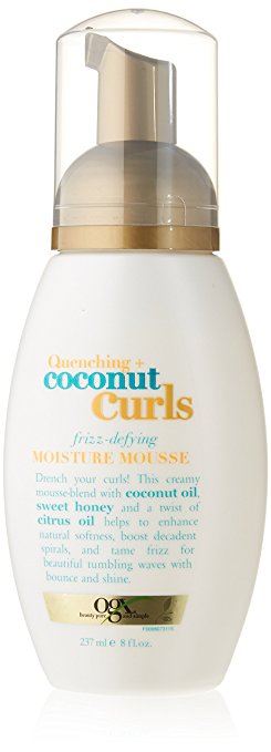 Organix Quenching Plus Coconut Curls Mousse, 8 Fluid Ounce