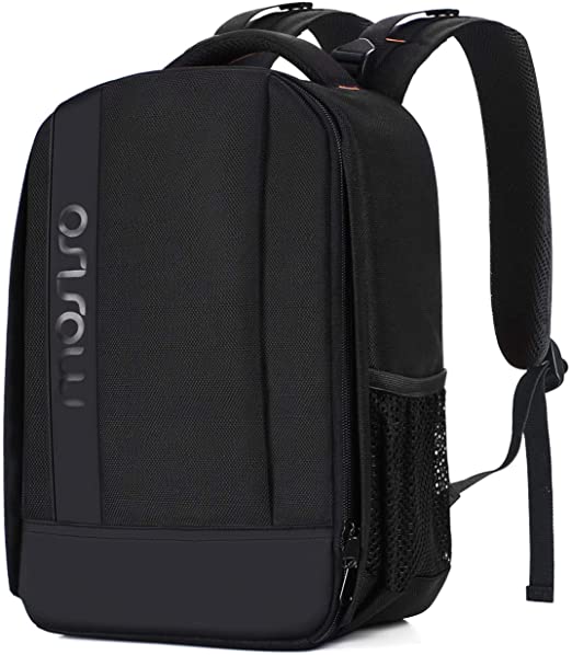 MOSISO Camera Backpack, DSLR/SLR/Mirrorless Photography Case Water Repellent Buffer Padded Shockproof Bag with Customized Modular Inserts&Tripod Holder Compatible with Canon,Nikon,Sony etc, Black