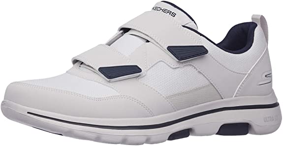 Skechers Mens Go Walk 5 Wistful - Athletic Hook and Loop Walking Shoe with Air Cooled Foam Sneaker