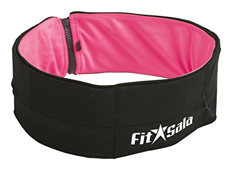 Running Belt Waist Packs with zipper easy to use | designed with 2-in-1 colors all Smartphones | 2 Bonuses: Guide to Running & Motivational Bracelet (XS-XL)