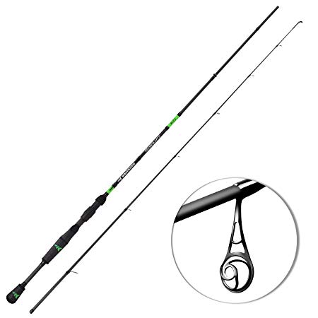 KastKing Resolute Fishing Rods, Spinning Rods & Casting Rods, Ultra-Sensitive IM7 Carbon Fishing Rod Blanks, American Tackle Guides, American Tackle 2pc Bravo Reel Seat, 2pc Designs