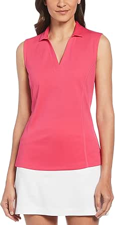 PGA TOUR Women's Airflux Sleeveless Golf Polo Shirt